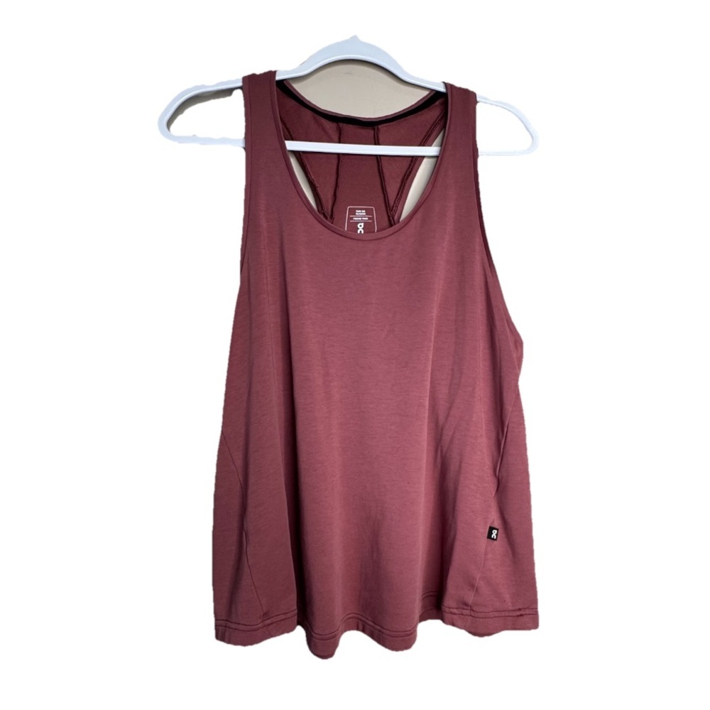 On Cloud Active Focus Tank Womens Large Maeve Pink Running Performance B4